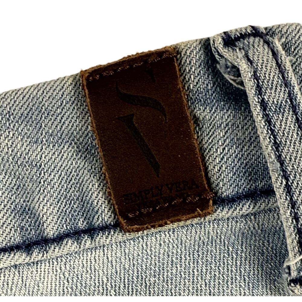 Simply Vera Vera Wang Women's Blue Denim Capri Jeans Mid Rise Size 4 - Picture 10 of 10